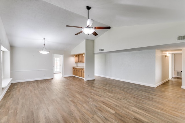 9306 Grant Dr, Rowlett, TX 75088 - spare room with wood finished floors, baseboards, and a ceiling fan