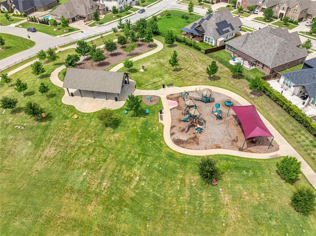 4506 Sky Harbor Dr, Rockwall, TX 75087 - aerial perspective of suburban area featuring a park