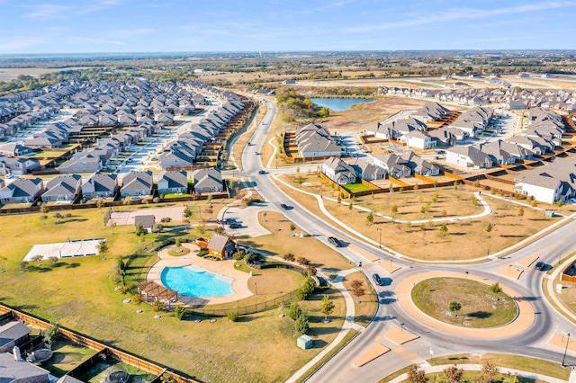 2208 Heaton St, Forney, TX 75126 - aerial view of property and surrounding area featuring nearby suburban area and a pool