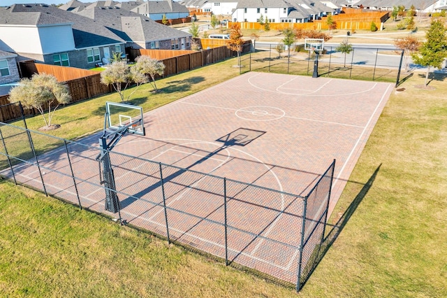 2208 Heaton St, Forney, TX 75126 - view of sport court featuring a residential view and community basketball court