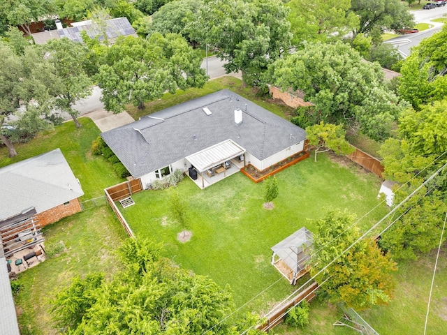 view from above of property