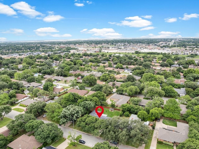 aerial perspective of suburban area