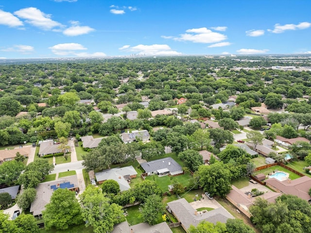 aerial view of residential area