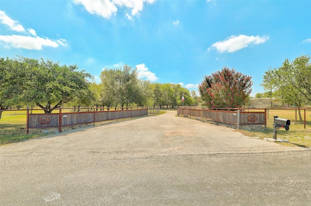 view of asphalt road