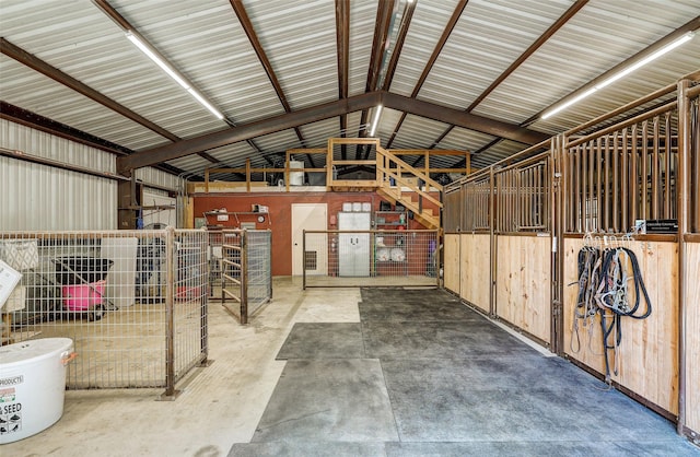 view of horse barn