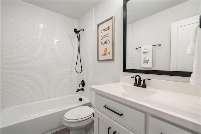 2200 Sandalwood Dr, Prosper, TX 75078 - bathroom with toilet, shower / washtub combination, and vanity