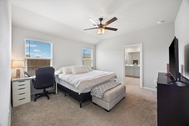 252 Rosewood Dr, Lavon, TX 75166 - bedroom with light colored carpet, multiple windows, a desk, and a ceiling fan