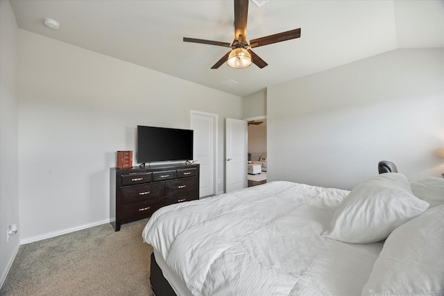 252 Rosewood Dr, Lavon, TX 75166 - bedroom featuring light carpet, baseboards, and a ceiling fan