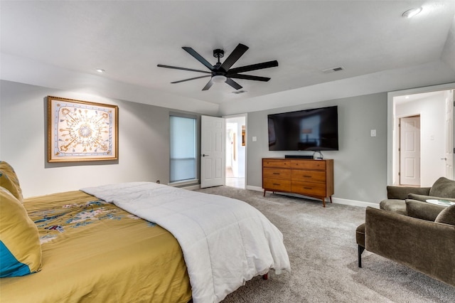 109 Tuscany Ct, Irving, TX 75062 - carpeted bedroom with a ceiling fan and recessed lighting