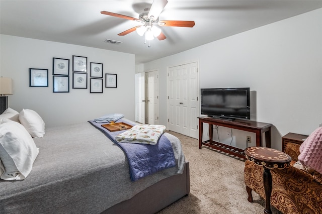109 Tuscany Ct, Irving, TX 75062 - bedroom featuring carpet and a ceiling fan