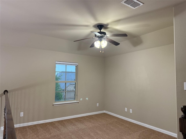 3400 Glen Crest Ln, Denton, TX 76208 - carpeted empty room with ceiling fan and baseboards