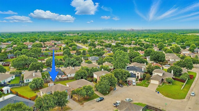 6917 Tessla Dr, Dallas, TX 75241 - aerial perspective of suburban area