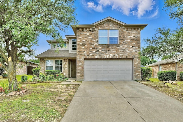 6917 Tessla Dr, Dallas, TX 75241 - traditional-style house featuring an attached garage, driveway, and brick siding
