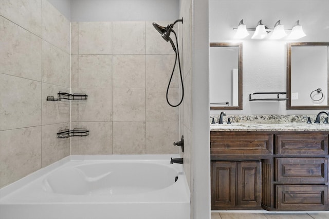 10825 Thorngrove Ct, Fort Worth, TX 76052 - full bath with washtub / shower combination and double vanity