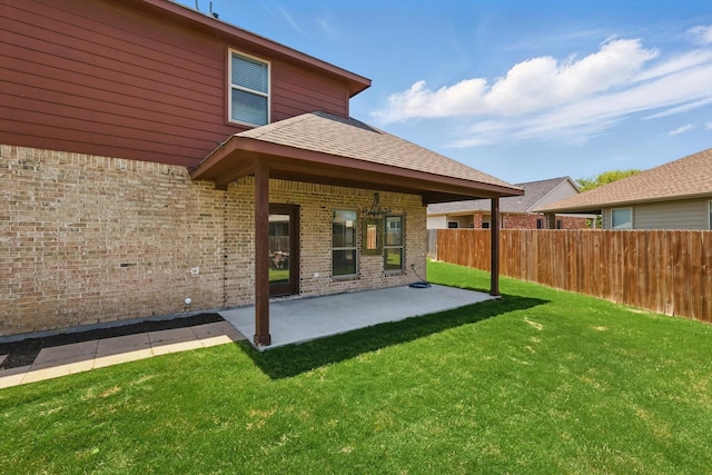 10825 Thorngrove Ct, Fort Worth, TX 76052 - rear view of house featuring brick siding and a patio area