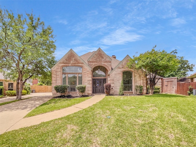 2303 Ox Bow Ct, Arlington, TX 76006 - french country home featuring brick siding and stone siding