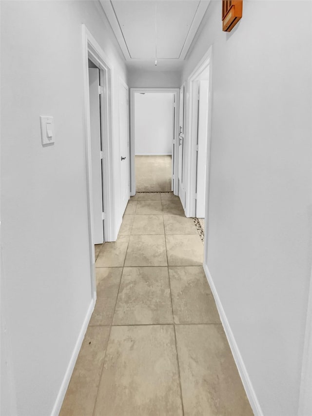 2303 Ox Bow Ct, Arlington, TX 76006 - corridor with attic access and baseboards