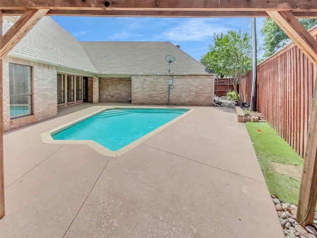 2303 Ox Bow Ct, Arlington, TX 76006 - view of pool featuring a patio area and a fenced backyard