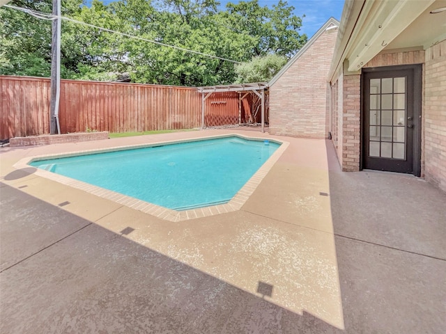 2303 Ox Bow Ct, Arlington, TX 76006 - view of swimming pool featuring a fenced backyard and a patio area