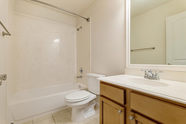505 Osage Dr, Mckinney, TX 75071 - full bathroom with vanity, toilet, tile patterned flooring, and  shower combination