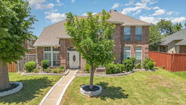7013 Caldwell Ln, Plano, TX 75025 - view of front of home featuring brick siding and a shingled roof