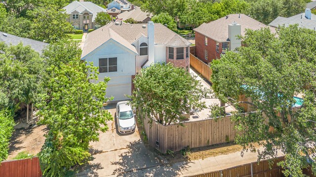 7013 Caldwell Ln, Plano, TX 75025 - view from above of property