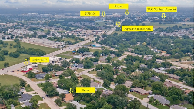5016 Wyoming Trl, North Richland Hills, TX 76180 - aerial view of property's location
