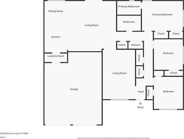 2309 Ruby Rd, Irving, TX 75060 - property floor plan