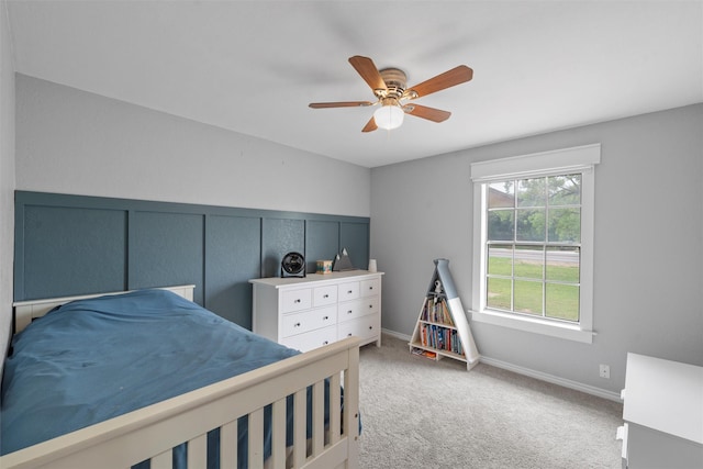 308 W Spring Valley Dr, Hewitt, TX 76643 - bedroom featuring light carpet and ceiling fan