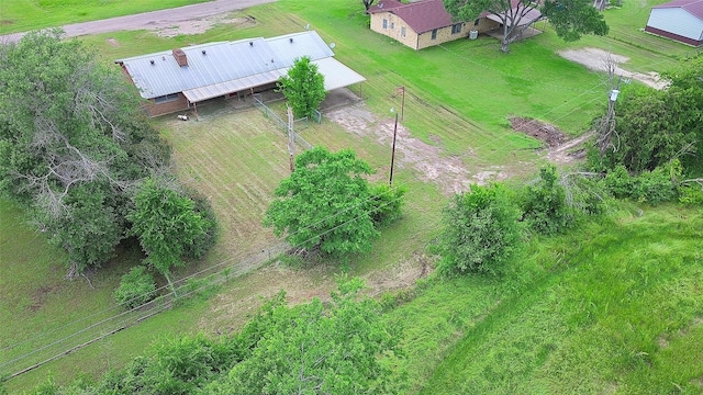 110 Twin Cir, Wortham, TX 76693 - aerial view of property and surrounding area
