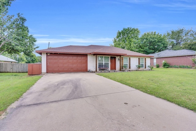 208 Lone Star St, Joshua, TX 76058 - ranch-style home with an attached garage, concrete driveway, a shingled roof, and brick siding