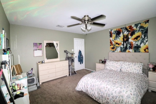5516 Tama Dr, Waco, TX 76708 - carpeted bedroom with a ceiling fan