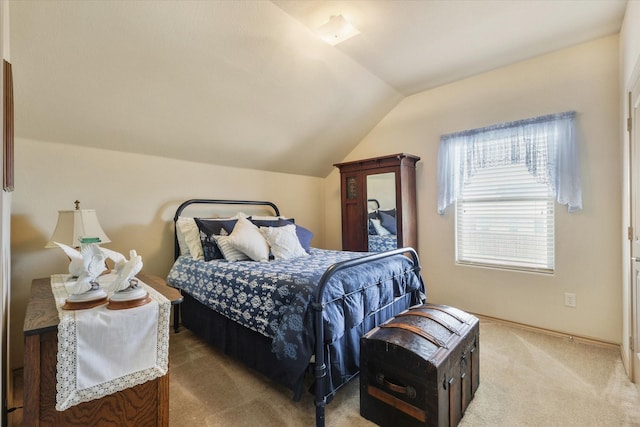 5139 Crystal Lake Ave, Krum, TX 76249 - bedroom featuring carpet and lofted ceiling