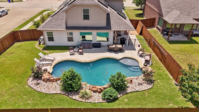 5139 Crystal Lake Ave, Krum, TX 76249 - view of swimming pool featuring a patio