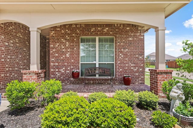 5139 Crystal Lake Ave, Krum, TX 76249 - doorway to property with brick siding