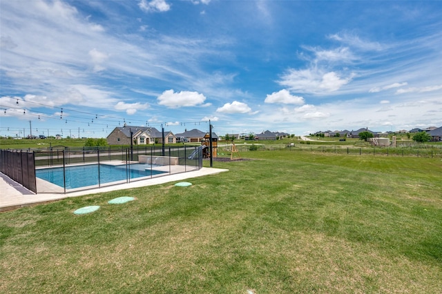 13400 Summer Moon Trl, Ponder, TX 76259 - view of pool featuring a playground and a residential view