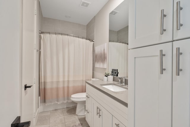 238 Estates Cir, College Station, TX 77840 - full bath with toilet, vanity, and marble look tile flooring