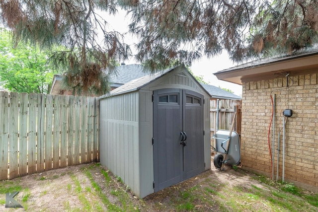 3526 Carnation Ct, Abilene, TX 79606 - view of shed with a fenced backyard