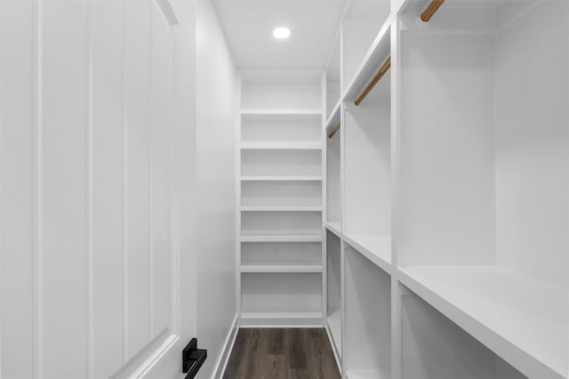 600 Arthur St, Mcgregor, TX 76657 - walk in closet featuring dark wood-style floors