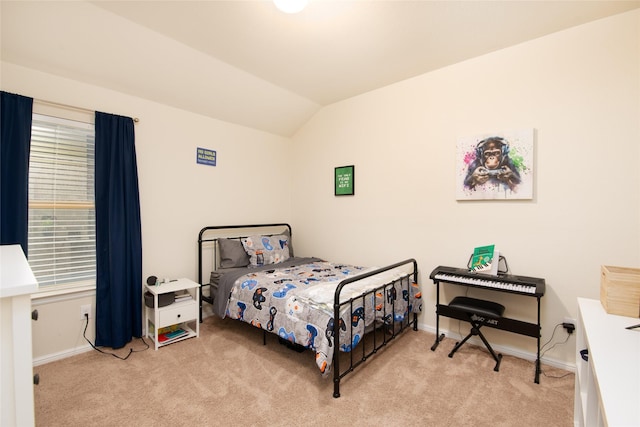 9332 Castorian Dr, Fort Worth, TX 76131 - bedroom featuring carpet floors, baseboards, and lofted ceiling
