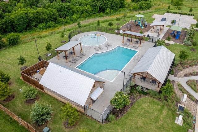 9332 Castorian Dr, Fort Worth, TX 76131 - community pool with a gazebo