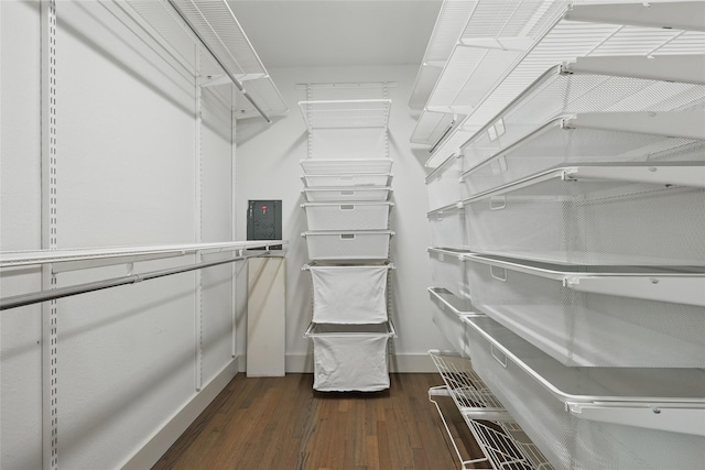 11641 Sasanqua Ln, Dallas, TX 75218 - spacious closet featuring dark wood-type flooring