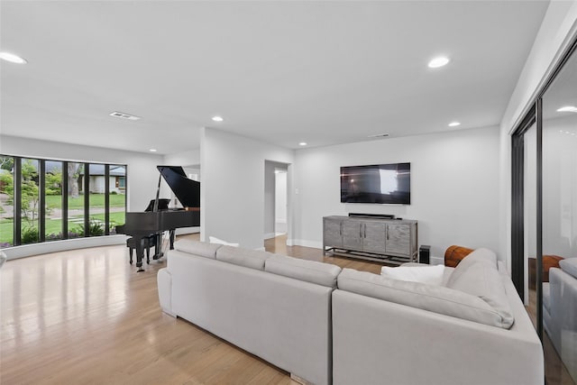 11641 Sasanqua Ln, Dallas, TX 75218 - living area featuring recessed lighting and light wood finished floors