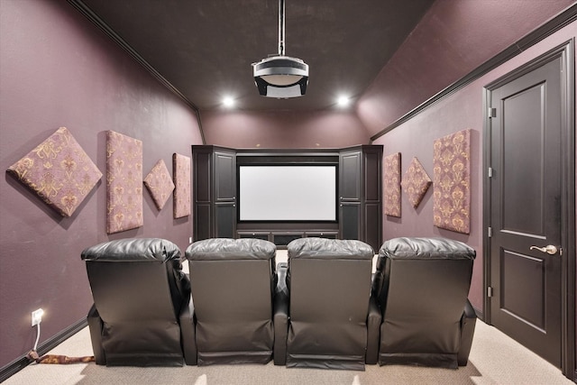 520 Round Hollow Ln, Southlake, TX 76092 - home theater featuring carpet and ornamental molding