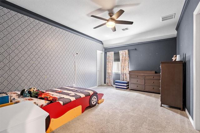 3713 Adelaide, The Colony, TX 75056 - carpeted bedroom featuring baseboards and a ceiling fan