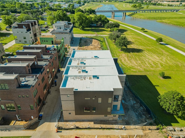 408 Vista Buena Trl, Fort Worth, TX 76111 - drone / aerial view of a large body of water and a notable bridge