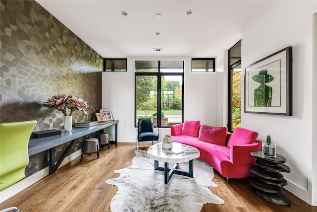 11460 Strait Ln, Dallas, TX 75229 - living room featuring wood finished floors and baseboards