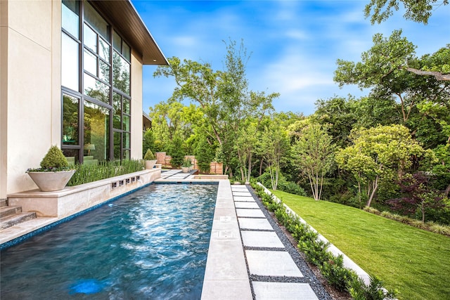 11460 Strait Ln, Dallas, TX 75229 - outdoor pool with a yard