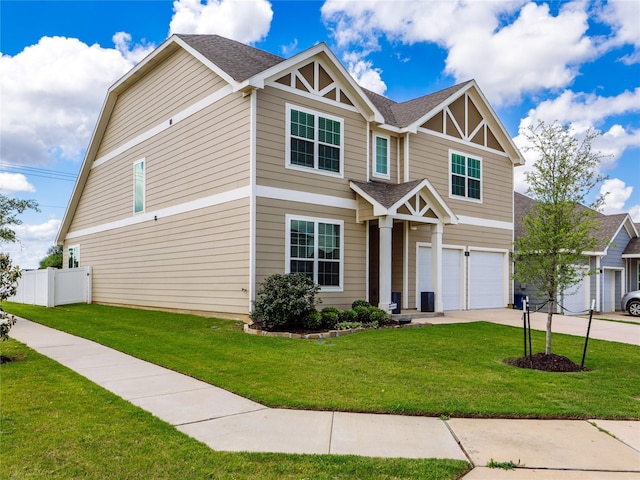 8998 Delway Dr, Providence Village, TX 76227 - craftsman-style house featuring a shingled roof, an attached garage, and concrete driveway