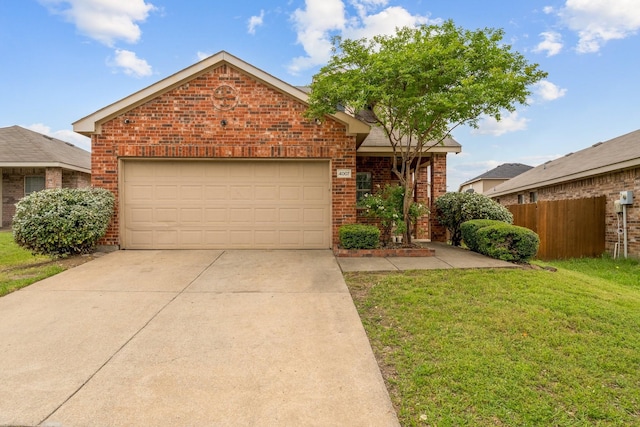 4007 Freedom St, Heartland, TX 75126 - view of front of house featuring brick siding, a garage, and concrete driveway